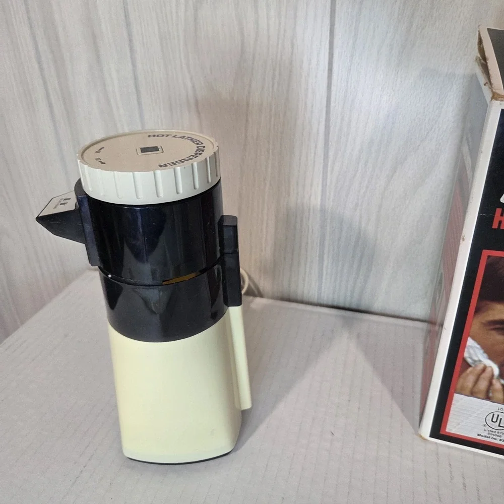 Vtg Northern Lather Dispener Hot Lather Machine Shaving Cream Dispenser